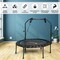 40 Inch Foldable Fitness Rebounder with Resistance Bands Adjustable Home